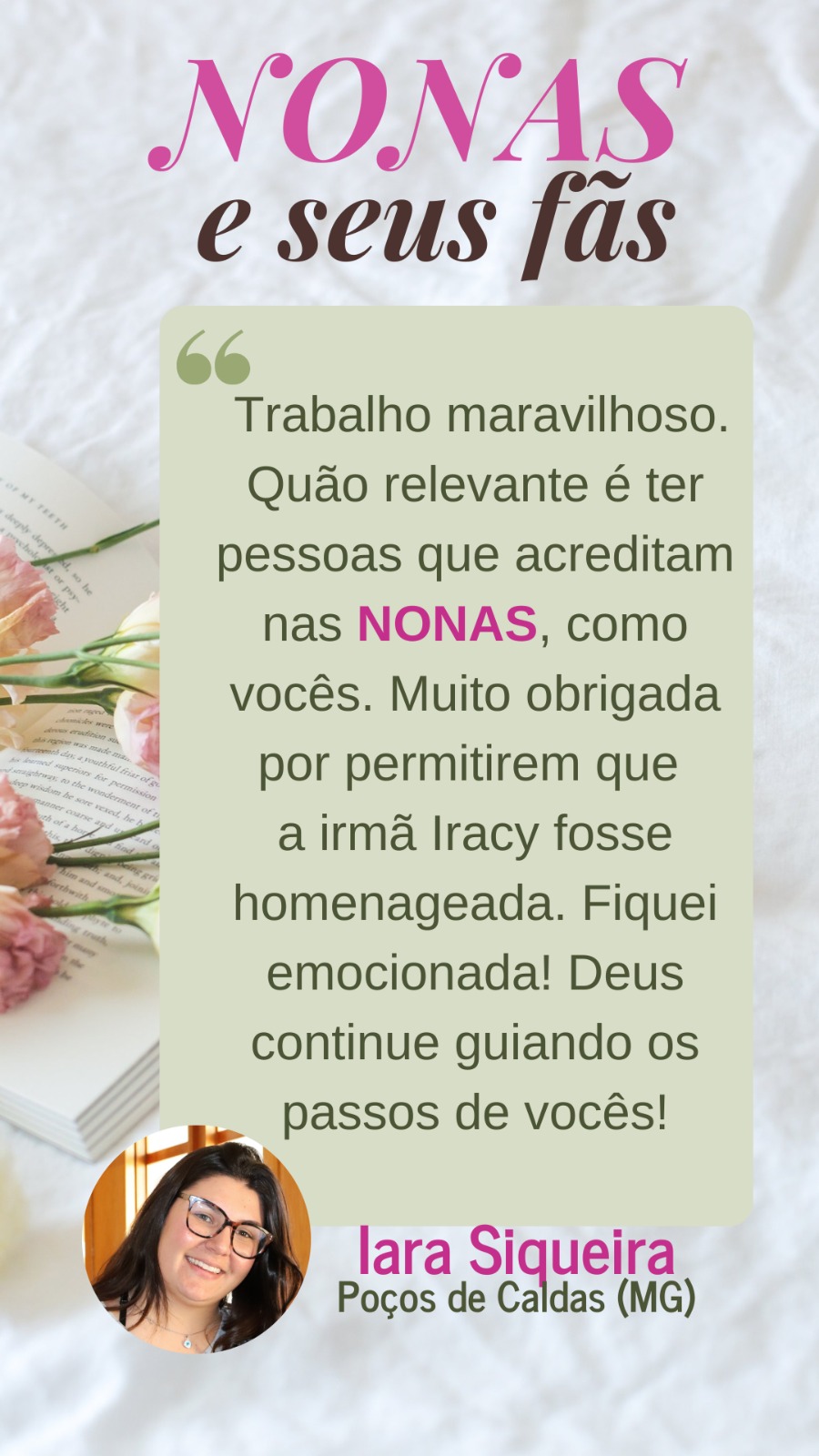 Depoimento de Iara Siqueira