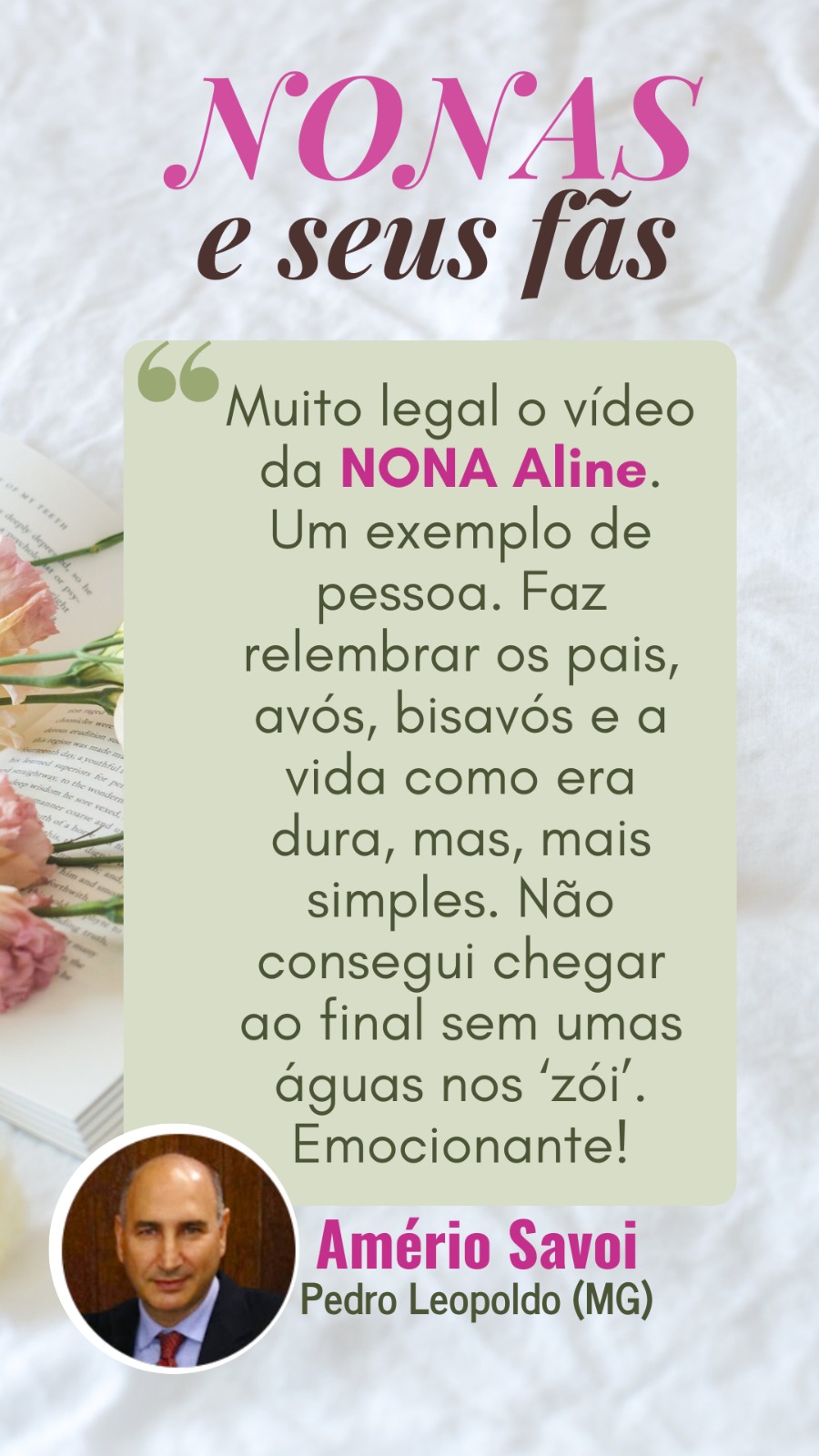 Depoimento de Amério Savoi